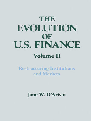 cover image of The Evolution of US Finance